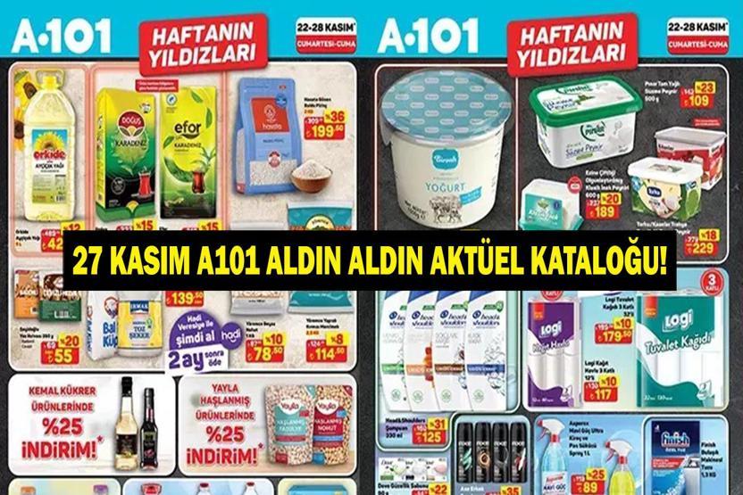 27 KASIM A101 KATALOĞU: A101 Aktüel Ürünler Listesi Yayında İşte Bu Haftanın Öne Çıkan Kampanyaları...
