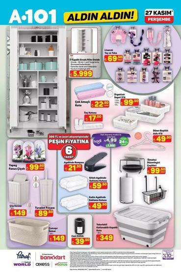 27 KASIM A101 KATALOĞU: A101 Aktüel Ürünler Listesi Yayında İşte Bu Haftanın Öne Çıkan Kampanyaları...
