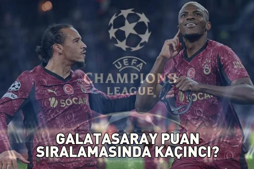 GALATASARAY UEFA ŞAMPİYONLAR LİGİ PUAN DURUMU: Galatasaray puan sıralamasında kaçıncı, kaç puanı var Galatasaray-Union Saint-Gilloise maçı için geri sayım