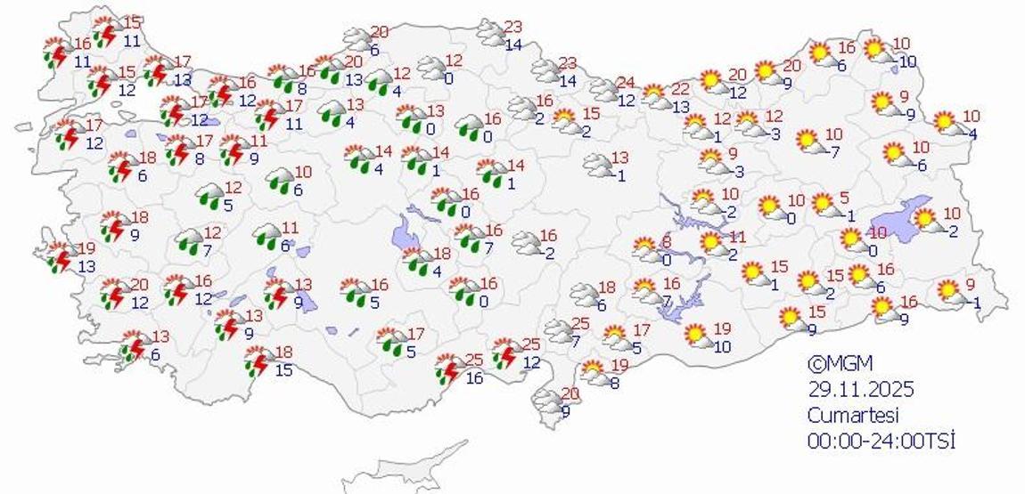SON DAKİKA HAVA DURUMU HABERLERİ 26 KASIM 2025 | Ankara, İzmir ve İstanbulda bugün hava nasıl olacak Meteoroloji uyardı: Saatte 40-60 km...