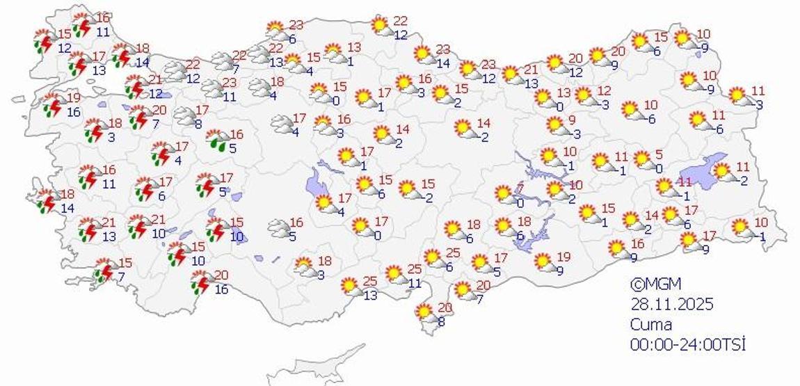 SON DAKİKA HAVA DURUMU HABERLERİ 26 KASIM 2025 | Ankara, İzmir ve İstanbulda bugün hava nasıl olacak Meteoroloji uyardı: Saatte 40-60 km...