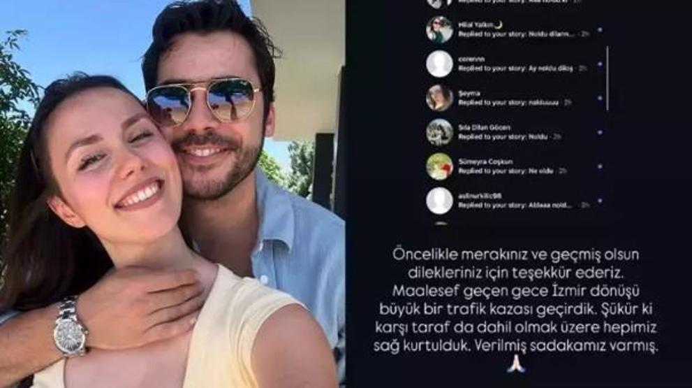 Oyuncu Berkay Hardal ve Eşi Dilan Telkök Trafik Kazası Geçirdi “Ölümden Döndük”