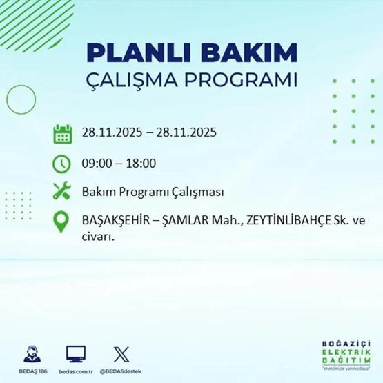 İSTANBUL ELEKTRİK KESİNTİSİ 28 KASIM 2025 BEDAŞ – AYEDAŞ | 9 Saat Sürecek İstanbul’da Elektrikler Ne Zaman Gelecek Arnavutköy, Esenler, Silivri...