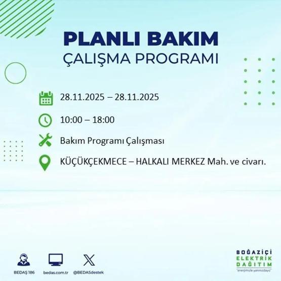 İSTANBUL ELEKTRİK KESİNTİSİ 28 KASIM 2025 BEDAŞ – AYEDAŞ | 9 Saat Sürecek İstanbul’da Elektrikler Ne Zaman Gelecek Arnavutköy, Esenler, Silivri...