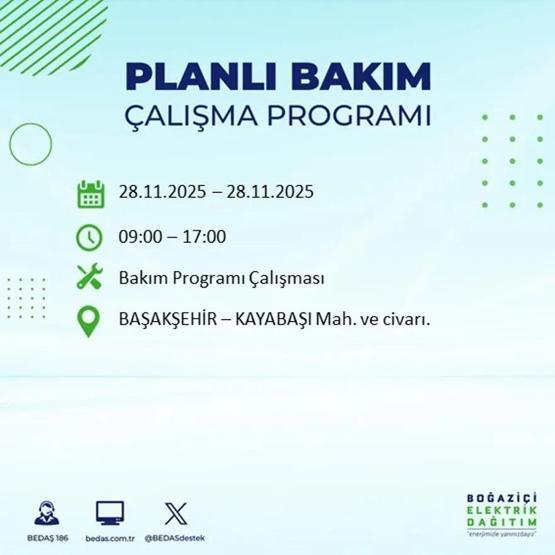 İSTANBUL ELEKTRİK KESİNTİSİ 28 KASIM 2025 BEDAŞ – AYEDAŞ | 9 Saat Sürecek İstanbul’da Elektrikler Ne Zaman Gelecek Arnavutköy, Esenler, Silivri...