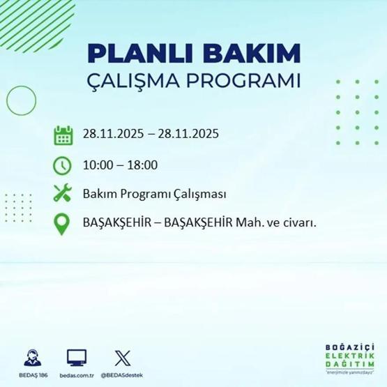 İSTANBUL ELEKTRİK KESİNTİSİ 28 KASIM 2025 BEDAŞ – AYEDAŞ | 9 Saat Sürecek İstanbul’da Elektrikler Ne Zaman Gelecek Arnavutköy, Esenler, Silivri...