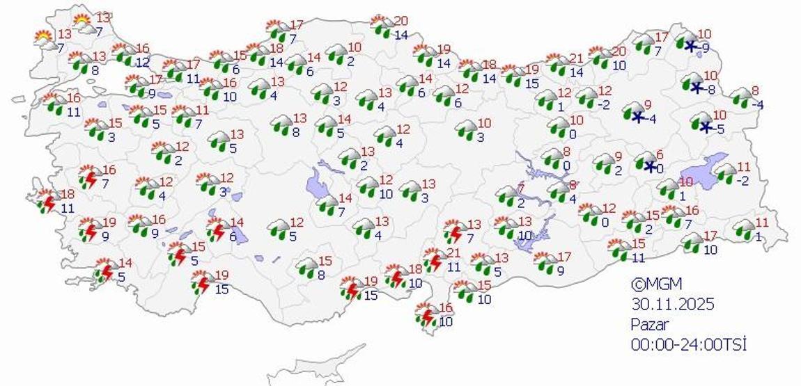 SON DAKİKA HAVA DURUMU HABERLERİ 29 KASIM 2025 | Bugün hava nasıl olacak Şemsiyelerinizi hazırlayın Meteoroloji tarih verdi: İstanbul, İzmir, Antalya...
