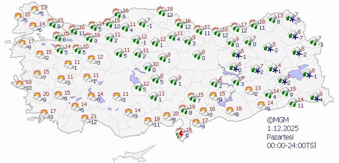 SON DAKİKA HAVA DURUMU HABERLERİ 29 KASIM 2025 | Bugün hava nasıl olacak Şemsiyelerinizi hazırlayın Meteoroloji tarih verdi: İstanbul, İzmir, Antalya...