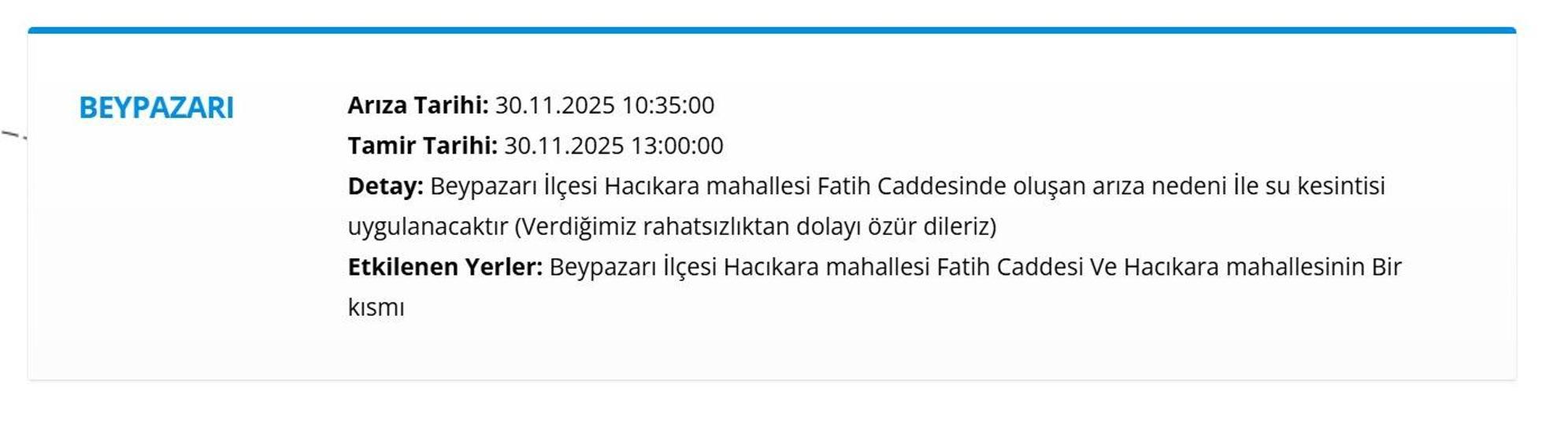 30 KASIM ANKARA ASKİ SU KESİNTİSİ: ASKİ Ankara Su Kesintisi Ne Zaman Bitecek, Sular Ne Zaman Gelecek