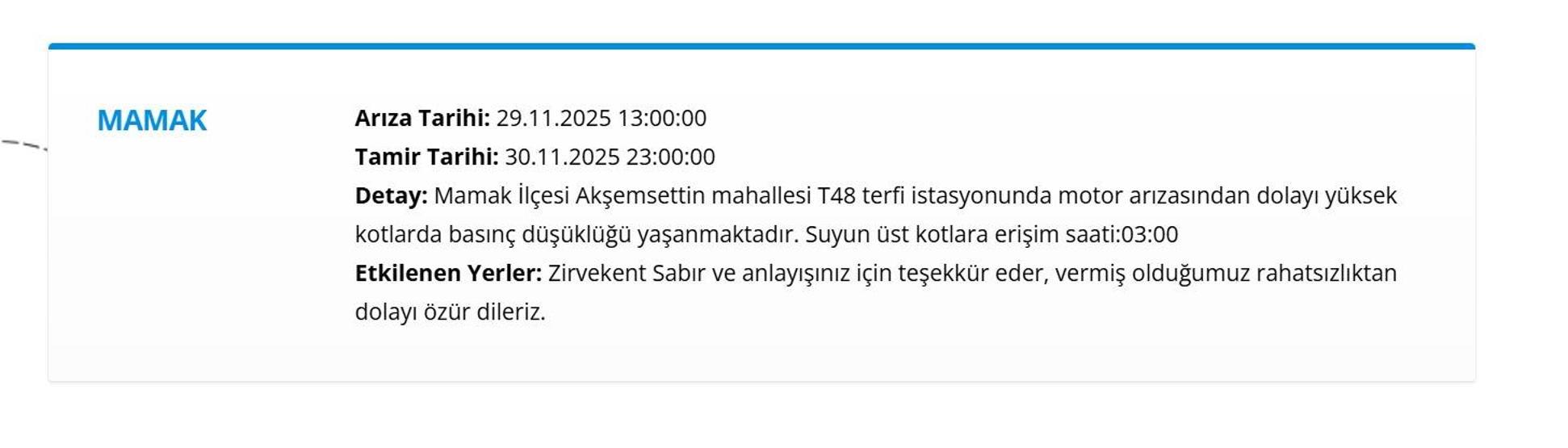 30 KASIM ANKARA ASKİ SU KESİNTİSİ: ASKİ Ankara Su Kesintisi Ne Zaman Bitecek, Sular Ne Zaman Gelecek