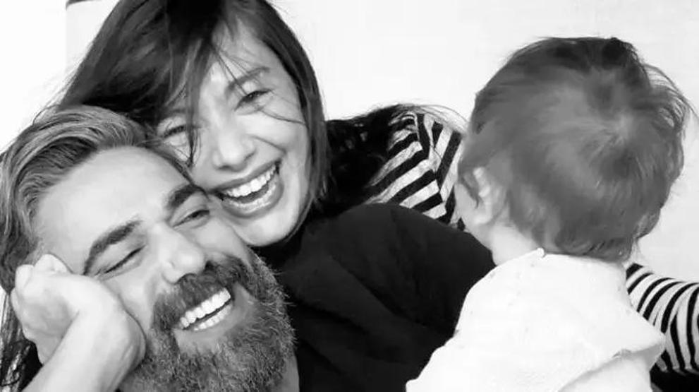 Neslihan Atagül ve Kadir Doğuludan mutlu aile pozu