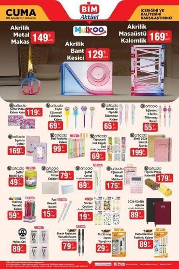 5 ARALIK BİM AKTÜEL ÜRÜNLER KATALOĞU BİMde bu hafta neler var İşte BİM 5 Aralık kataloğu tamamı...