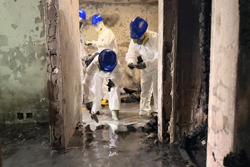 En az 151 kişiye mezar oldu Hong Kongda dehşetin yaşandığı binaların içi ilk kez görüntülendi...