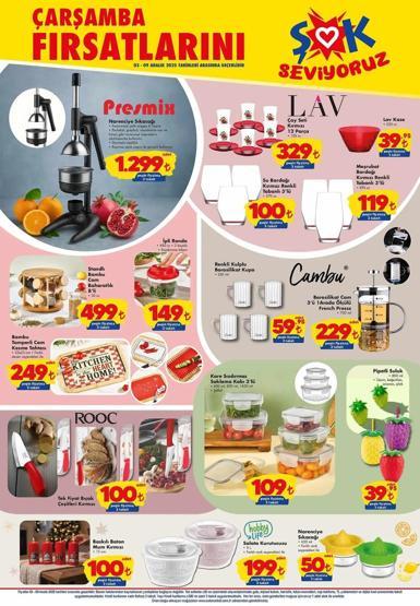 ŞOK 3 - 9 ARALIK KATALOĞU ŞOKta bu hafta neler var İşte ŞOK 3 - 9 Aralık kataloğu