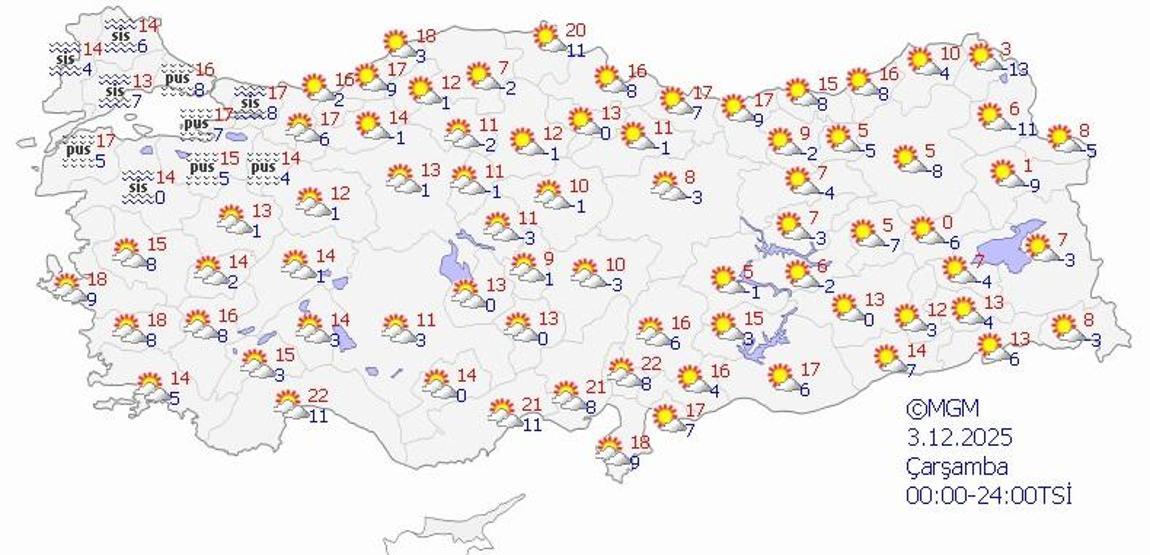 SON DAKİKA HAVA DURUMU HABERLERİ 2 ARALIK 2025 | Ankara, İzmir ve İstanbulda hava nasıl olacak Meteoroloji uyardı: Rize, Artvin, Muş, Bitlis, Van...