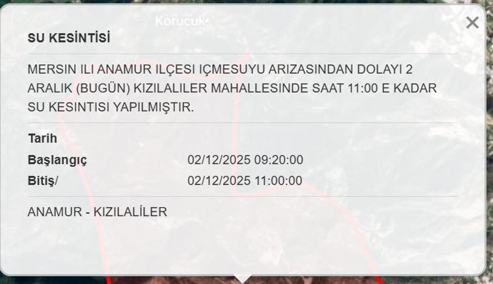 MESKİ 2 ARALIK MERSİN SU KESİNTİSİ: Mersinde Sular Ne Zaman Gelecek MESKİ Mersin Su Kesintisi Ne Zaman Bitecek