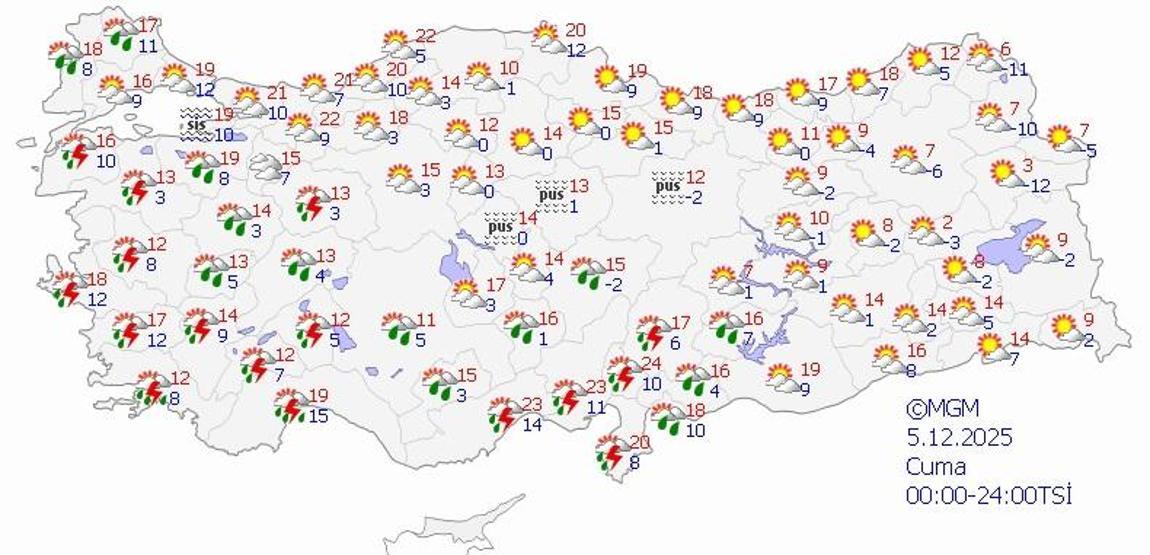 SON DAKİKA HAVA DURUMU HABERLERİ 3 ARALIK 2025 | İstanbul yağmurlu mu, bugün hava nasıl olacak Meteoroloji saat verdi Göz gözü görmeyecek