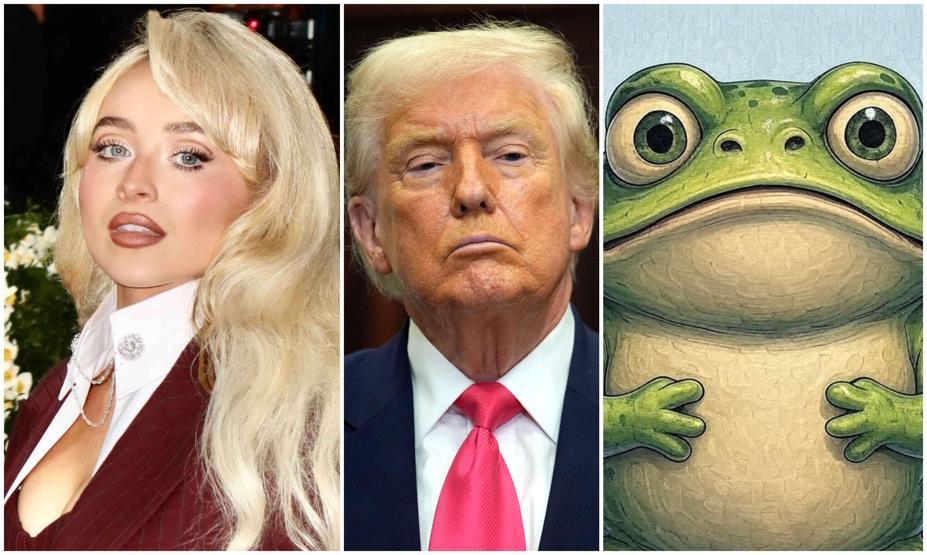 Bir yanda Sabrina Carpenter, diğer yanda Kaplumbağa Franklin Trump yönetimine karşı isyan ettiler...