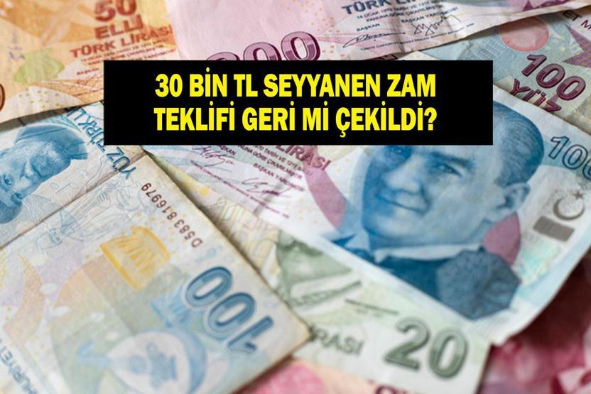 SON DURUM 30 BİN TL SEYYANEN ZAM TEKLİFİ: Plan ve Bütçe Komisyonu 30 Bin TL Seyyanen Zam Alınacak Mı