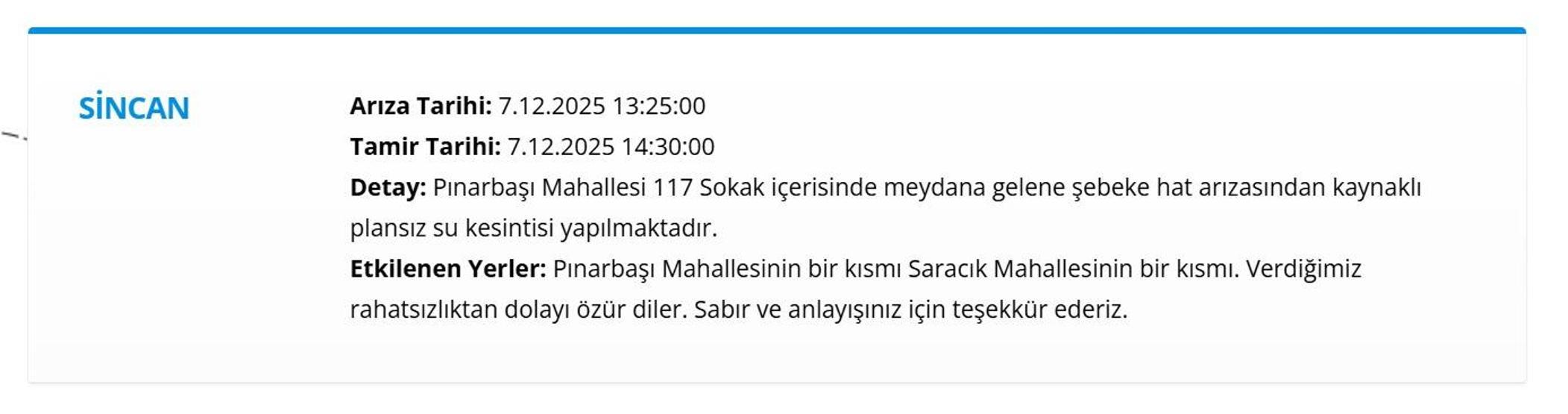 7 ARALIK ANKARA ASKİ SU KESİNTİSİ: ASKİ Ankara Su Kesintisi Ne Zaman Bitecek, Sular Ne Zaman Gelecek