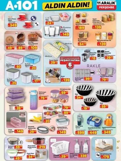 A101 AKTÜEL ÜRÜNLER KATALOĞU 11 ARALIK 2025 | A101de bu hafta neler var Cam çay seti 1.299 TL, motor kaskı 1.899 TL