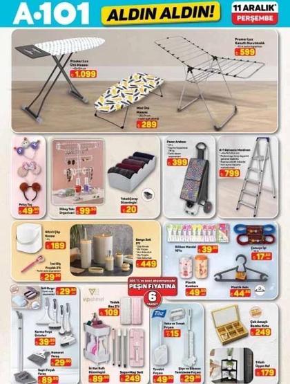 A101 AKTÜEL ÜRÜNLER KATALOĞU 11 ARALIK 2025 | A101de bu hafta neler var Cam çay seti 1.299 TL, motor kaskı 1.899 TL