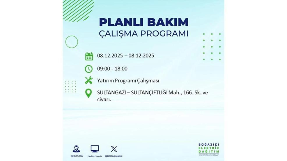8 ARALIK 2025 İSTANBUL AYEDAŞ-BEDAŞ ELEKTRİK KESİNTİSİ: İstanbulda Elektrik Kesintisi Ne Zaman Bitecek, Elektrikler Ne Zaman Gelecek Bağcılar, Sarıyer, Esenyurt...