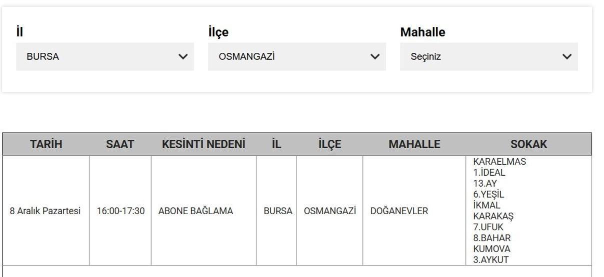 UEDAŞ BURSA ELEKTRİK KESİNTİSİ 8 ARALIK: Bursada Elektrikler Ne Zaman Gelecek Hangi İlçelerde Elektrik Yok