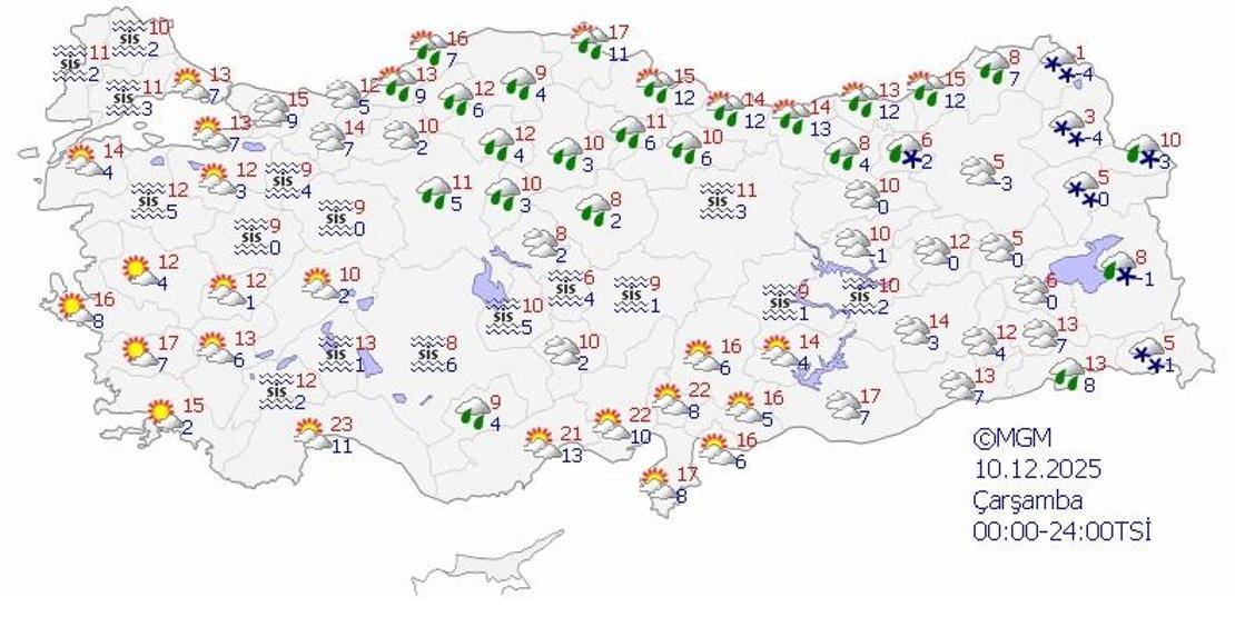 SON DAKİKA HAVA DURUMU HABERLERİ 9 ARALIK 2025 | Ankara, İzmir ve İstanbulda bugün hava nasıl olacak Meteoroloji il il uyardı: Ordu, Mersin, Adana, Hakkari...