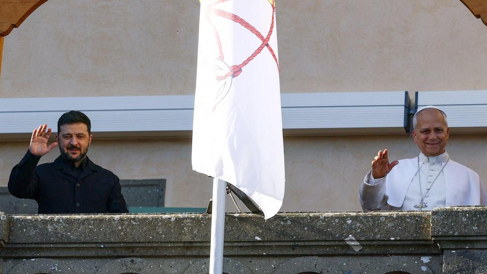 Zelenskiy, Papa 14’üncü Leo ile bir araya geldi