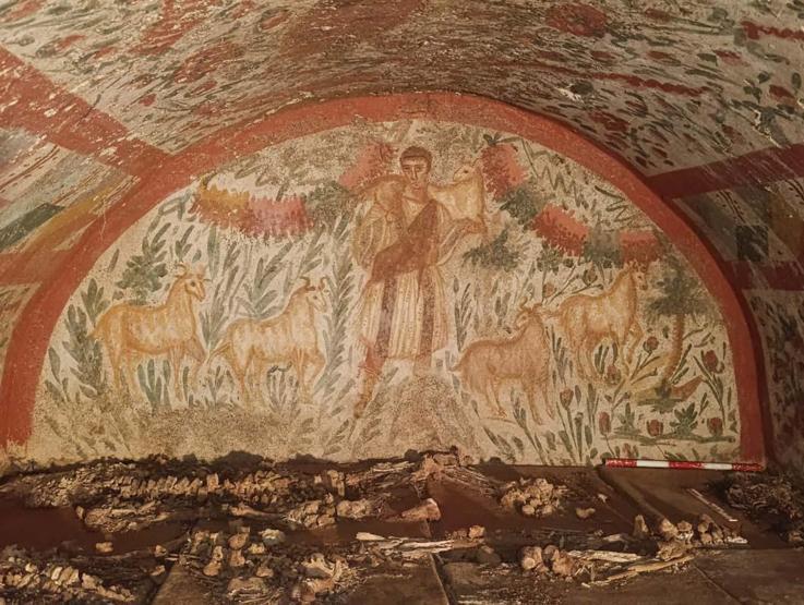 İznikte erken Hristiyanlık dönemine ait benzersiz Çoban İsa figürü ortaya çıkarıldı