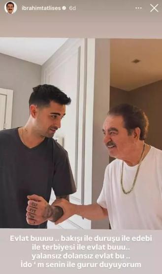 İbrahim Tatlısesten Olay Paylaşım: Yalansız, Dolansız Evlat Bu
