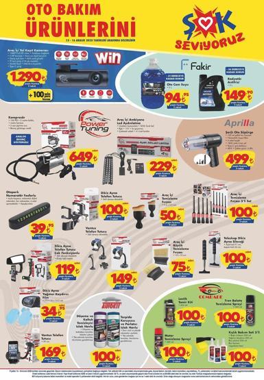 ŞOK AKTÜEL ÜRÜNLER KATALOĞU 13 ARALIK - 16 ARALIK 2025 | Şokta bu hafta neler var Araç içi yol kayıt kamerası 1.290 TL, vantuz Telefon Tutucu 149 TL