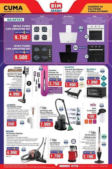 BİM AKTÜEL ÜRÜNLER KATALOĞU 19 ARALIK 2025 | BİM aktüel kataloğundaki indirimli ürünler neler Şömine görünümlü elektrikli ısıtıcı 3.990 TL