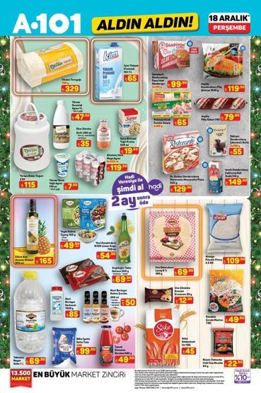 A101 18 ARALIK AKTÜEL ÜRÜNLER KATALOĞU A101de gelecek hafta neler var Televizyon, beyaz eşya, cep telefonu...