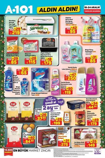 A101 18 ARALIK AKTÜEL ÜRÜNLER KATALOĞU A101de gelecek hafta neler var Televizyon, beyaz eşya, cep telefonu...