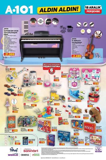 A101 18 ARALIK AKTÜEL ÜRÜNLER KATALOĞU A101de gelecek hafta neler var Televizyon, beyaz eşya, cep telefonu...
