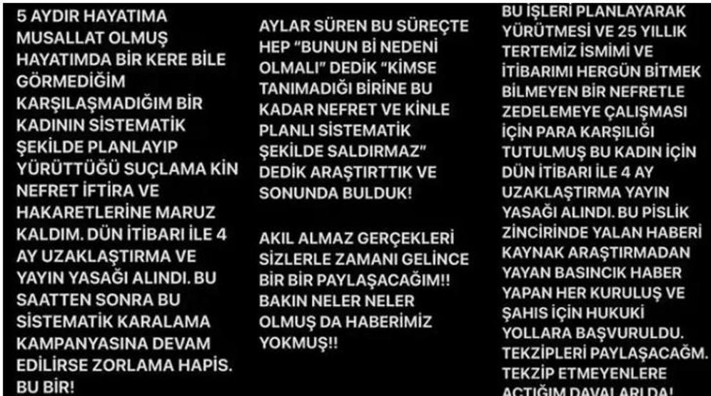 Gökhan Özen’den Hukuki Hamle “5 Aydır Hayatımı Kabusa Çevirdi” Diyerek Uzaklaştırma Kararı Aldırdı