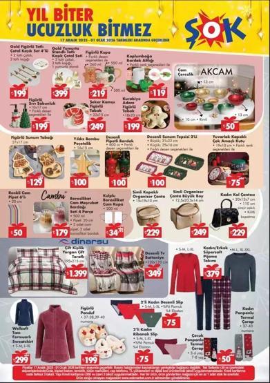 ŞOK Aktüel Ürünler 17 Aralık - 1 Ocak Listesi: ŞOK Yılbaşı Kataloğu Yayında Monopoly, Ledli Kar Küresi, Eğlenceli Oyunlar ve Dekoratif Ürünler Sizleri Bekliyor