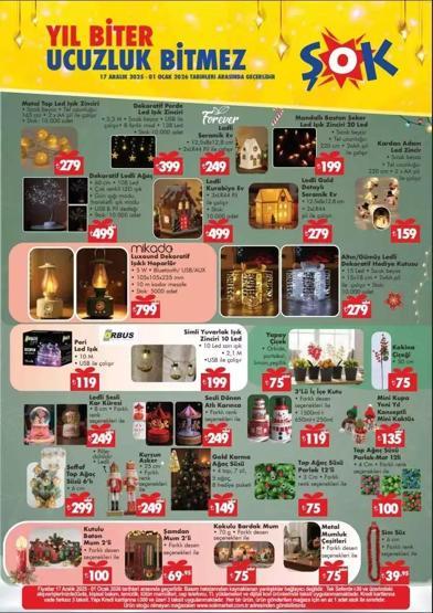 ŞOK Aktüel Ürünler 17 Aralık - 1 Ocak Listesi: ŞOK Yılbaşı Kataloğu Yayında Monopoly, Ledli Kar Küresi, Eğlenceli Oyunlar ve Dekoratif Ürünler Sizleri Bekliyor