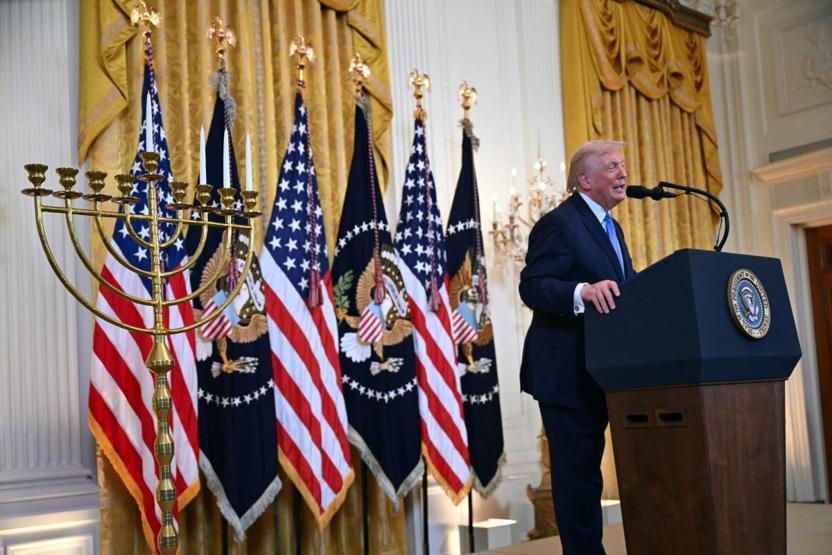 Trump, Hanuka resepsiyonunda konuştu: İsrail için çok şey yaptım