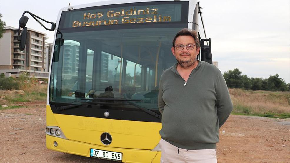 Antalya’nın en neşeli hattı Kendine İETT otobüsü satın aldı, komşular otobüste buluştu