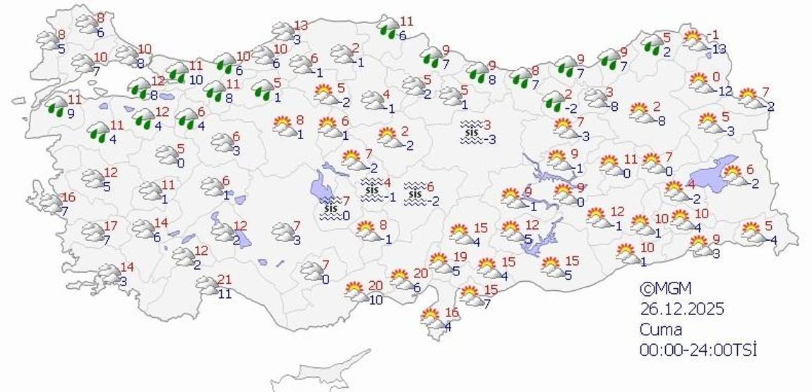 SON DAKİKA HAVA DURUMU HABERLERİ 22 ARALIK 2025 | Bugün hava nasıl olacak Meteorolojiden sağanak uyarısı İstanbul, Kocaeli, Sakarya, Bilecik, Kırklareli...