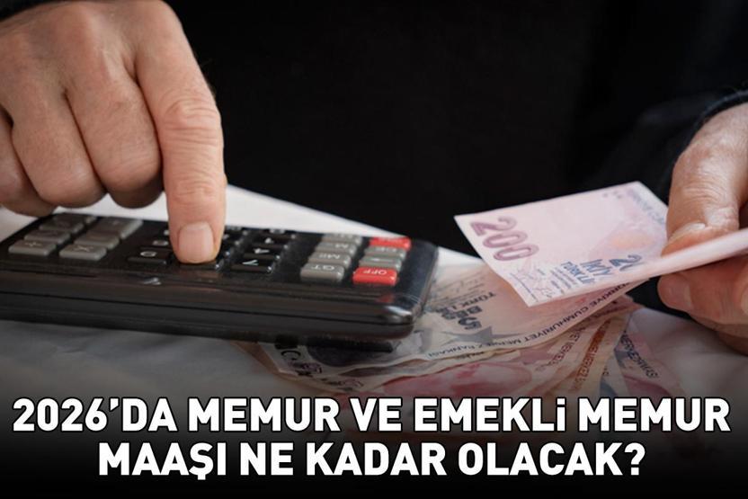 2026da memur ve emekli memur maaşı ne kadar, olacak 5 AYLIK ENFLASYON FARKINA GÖRE MEMUR VE EMEKLİ MEMUR MAAŞI ZAMMI 2026 HESAPLAMA TABLOSU