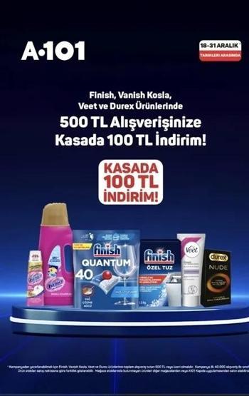 31 ARALIK 2025 A101 KATALOĞU | 30’lu bulaşık makinesi kapsülü 239 TL, 1 kilo siyah çay 269 TL A101de bu hafta neler indirimde