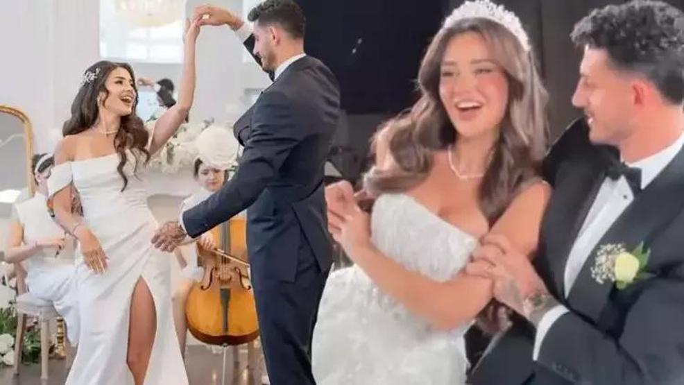 Ünlüler Bu Düğüne Akın Etti Hazal Çağlar ile Samet Akaydın Evlendi