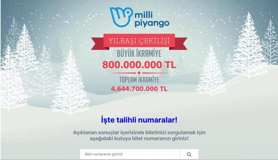 Milli piyango yılbaşı özel çekilişi sonuçları belli olmaya başladı 2026 Milli Piyango sonuçları sorgulama ekranı CNN TÜRKte