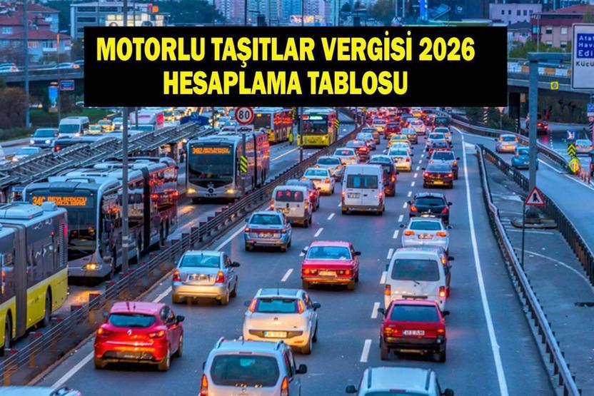 MOTORLU TAŞITLAR VERGİSİ 2026: Yeni Yılda MTV Zammı Ne Kadar Oldu2026 Motor Silindir Hacmi (cm³) ve Araç Yaşına Göre MTV Hesabı Nasıl Yapılır
