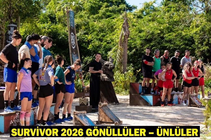 SURVİVOR YARIŞMACILARI KİMLER Survivor 2026 Ünlüler - Gönüllüler Kadrosu