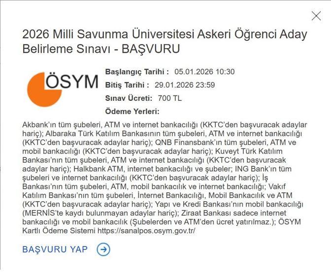 MSÜ BAŞVURU EKRANI 2026: ÖSYM MSÜ Başvuruları Başladı Mı, Nasıl Yapılır Milli Savunma Üniversitesi Başvuru Şartları Neler Adım Adım Başvuru Rehberi